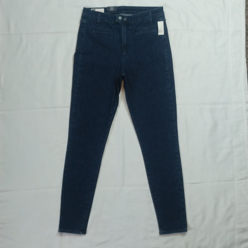 GAP Universal High Rise Stretch Denim Blue Jean Jeggings Sz 32/14T NWT